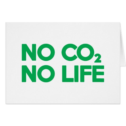 NO CO2 NO LIFE CARD (Vorderseite (Horizontal))