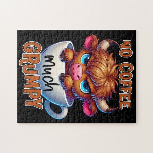 No Coffee Much Grumpy Puzzle (Horizontal)
