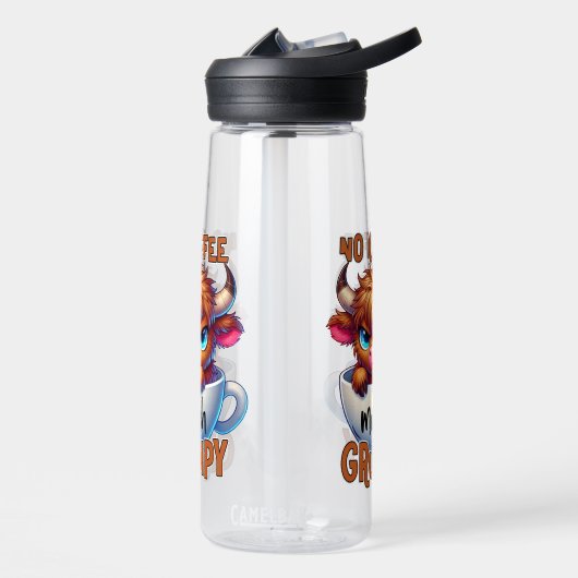 No Coffee Much Grumpy  Trinkflasche (Links)