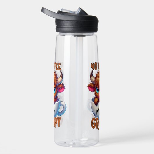 No Coffee Much Grumpy  Trinkflasche (Rechts)