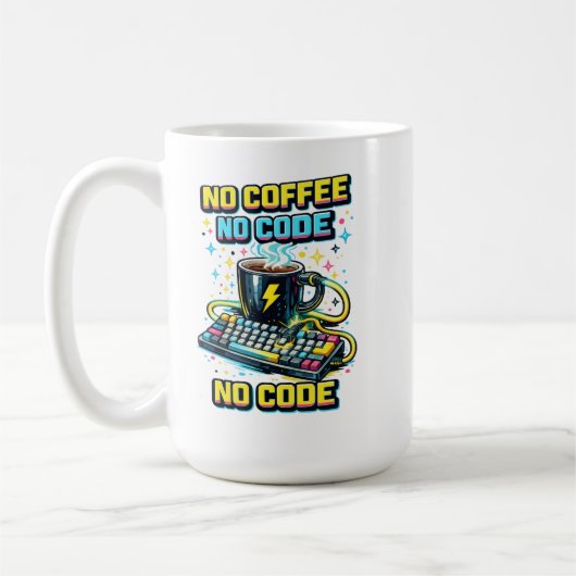 No Coffee No Code Kaffeetasse (Links)
