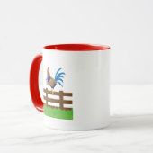 No Coffee No Crow Rooster Tasse (Vorderseite Links)