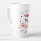 No Coffee No Talkie - Funny Coffee Quote Design Milchtasse (Linke Ecke)