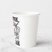 No Coffee, No Talkie Pappbecher (Links)