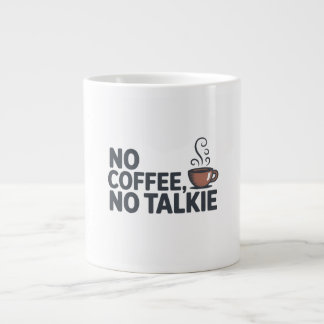 No Coffee No Talkie Tasse - Funny Coffee Quote Ges