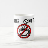 No Coffee No Trading Minimal Humor Design Kaffeetasse (Mittel)