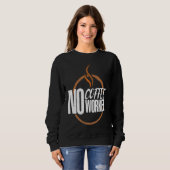 No Coffee No Work Caffeine Espresso Cappuccino Sweatshirt (Vorne ganz)