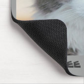 No Coffee = No Workee Grumpy Kitty Mousepad (Ecke)