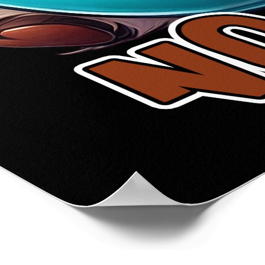 No Coffee No Workie Poster (Ecke)