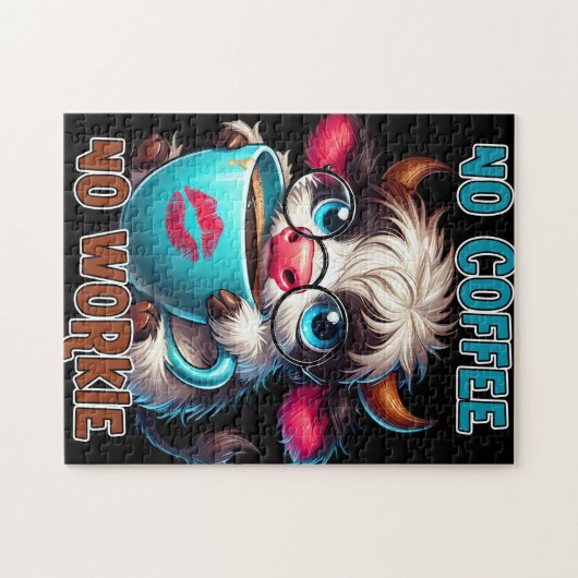 No Coffee No Workie  Puzzle (Horizontal)
