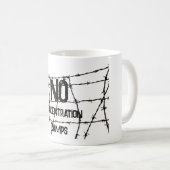 No Concentration Camps Coffee Mug Kaffeetasse (VorderseiteRechts)