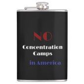 No concentration camps in America Flachmann (Vorderseite)