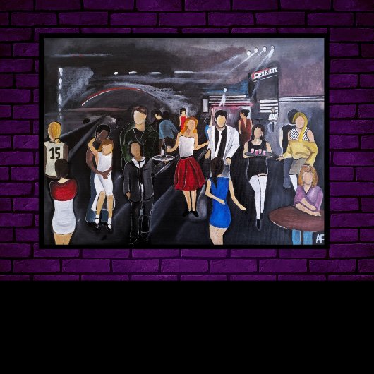 No Control Painting by Alfred Fox Leinwanddruck