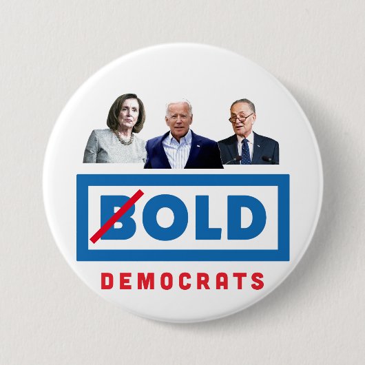 No Country for Old Democrats Button (Vorderseite)