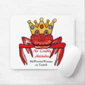 No Crabby Attitude, MeWarriorWoman auf Twitch Mousepad (Mit Mouse)