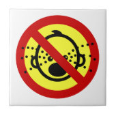 NO Cry Babys ⚠ thailändischer Flughafen ⚠ Fliese (Vorderseite)