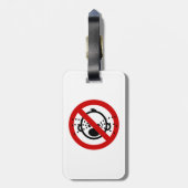 NO Cry Babys ⚠ thailändischer Flughafen ⚠ Gepäckanhänger (Rückseite vertikal)