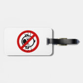 NO Cry Babys ⚠ thailändischer Flughafen ⚠ Gepäckanhänger (Rückseite horizontal)