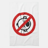 NO Cry Babys ⚠ thailändischer Flughafen ⚠ Geschirrtuch (Vertikal)