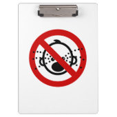 NO Cry Babys ⚠ thailändischer Flughafen ⚠ Klemmbrett (Vorderseite)