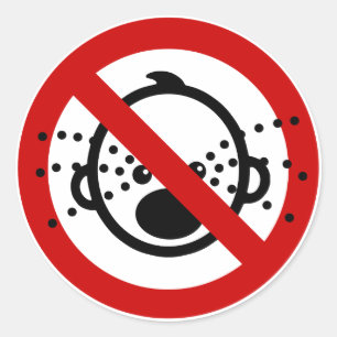 NO Cry Babys ⚠ thailändischer Flughafen ⚠ Runder Aufkleber