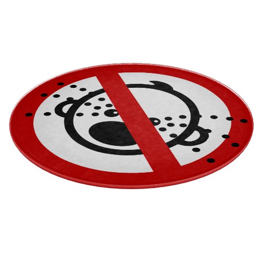 NO Cry Babys ⚠ thailändischer Flughafen ⚠ Schneidebrett (Ecke)