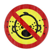 NO Cry Babys ⚠ thailändischer Flughafen ⚠ Schneidebrett (Vorderseite)