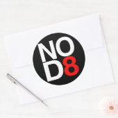 NO D8 RUNDER AUFKLEBER (Umschlag)