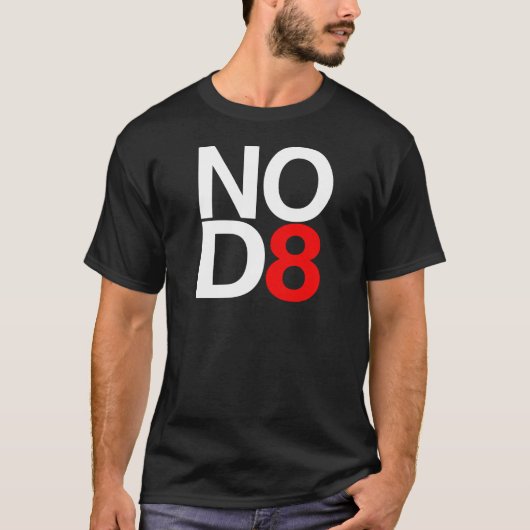 NO D8 T-Shirt (Vorderseite)