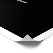 NO DANKE Typografie Art Poster (Ecke)