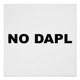 NO DAPL Protest-Zeichen Poster