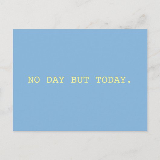 No Day // Rent Postcard Postkarte (Vorderseite)