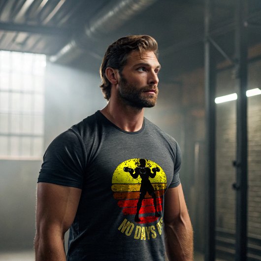 No Days Off Gym T-Shirt | Alpha Warrior Workout  Tri-Blend Shirt
