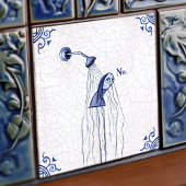 No Delft Blue Dutch Style  Fliese