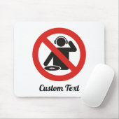No-DJ-Zone-Mauspad Mousepad (Mit Mouse)