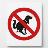 NO Dog Fouling ⚠ thailändisches ⚠ Fotoplatte (Vorderseite)