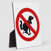 NO Dog Fouling ⚠ thailändisches ⚠ Fotoplatte (Seite)
