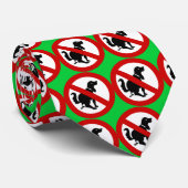 NO Dog Fouling ⚠ thailändisches ⚠ Krawatte (Gerollt)