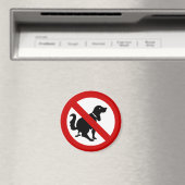 NO Dog Fouling ⚠ thailändisches ⚠ Magnet (In Situ (Geschirrspüler))