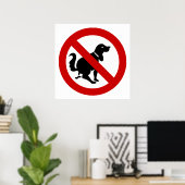 NO Dog Fouling ⚠ thailändisches ⚠ Poster (Heimbüro)