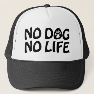 NO DOG NO LIFE TRUCKERKAPPE