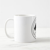 No Dogs Allowed Bold Black and White Symbol Kaffeetasse (Links)