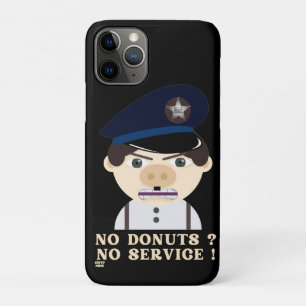 "NO DONUTS, NO SERVICE" lustiger Polizeibeamter Case-Mate iPhone Hülle
