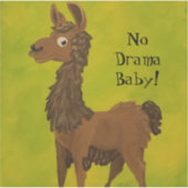 No Drama Lama Aufkleber (Vorderseite)