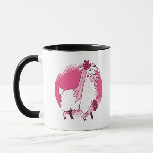 No Drama Lama BRIDE Funny Wedding Brautparty Tasse (Links)