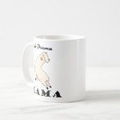 No Drama Lama funny Kaffeetasse (Vorderseite Links)