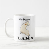 No Drama Lama funny Kaffeetasse (Links)