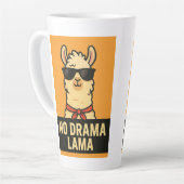 No Drama Lama - Nur Chill Vibes Milchtasse (Linke Ecke)