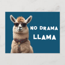 No Drama Llama Cool Alpaca Wear Sonnenbrille Blau