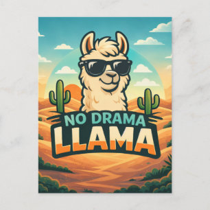 No Drama Llama - Critter Kingdom Postkarte
